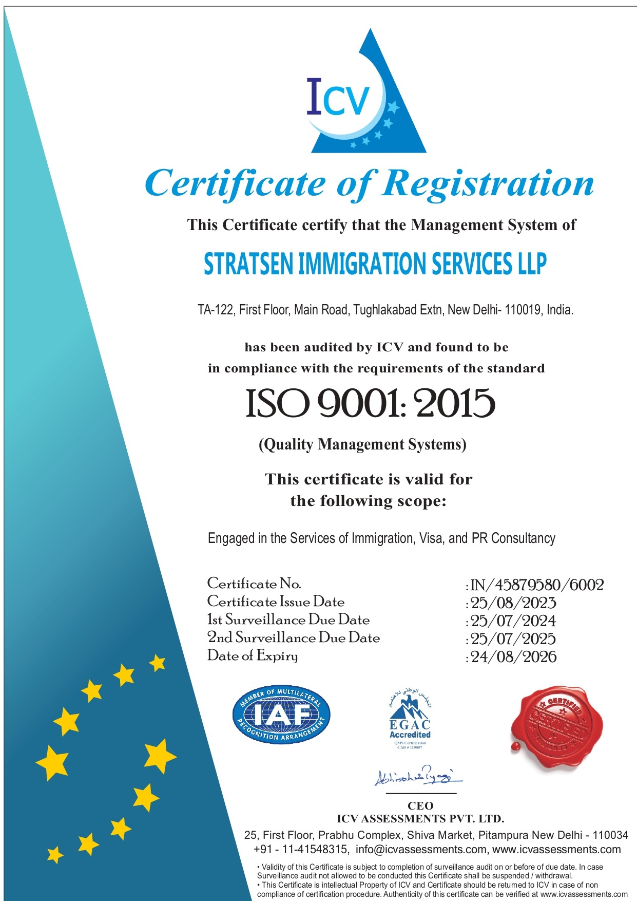Stratsen Immigration Services Llp,  delhi