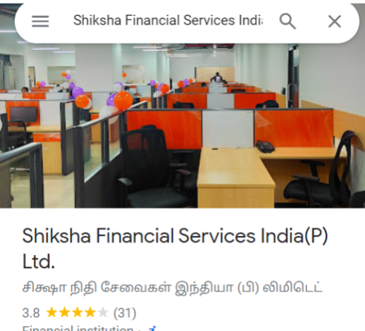 Shiksha Financial Services India, Chennai
