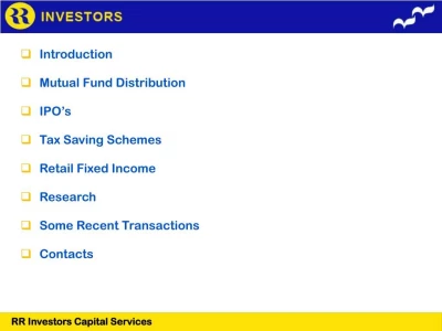 Rr Investors Capital Services