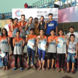 Swim for India Academy, faridabad logo