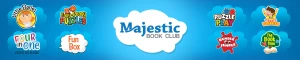 Majestic book club. faridabad logo