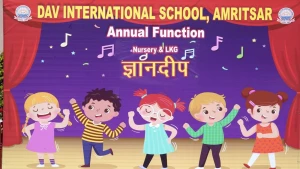 DAV International School, Verka chaunk, Amritsar logo