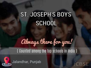 St. Joseph's Boys School, Defence colony, Jalandhar logo