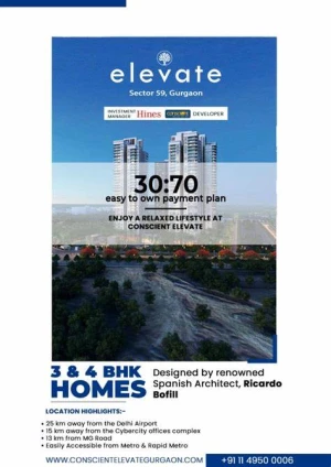 Conscient Hines Elevate sector-59, gurgaon logo