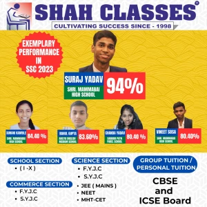 V D Shah coaching classes logo