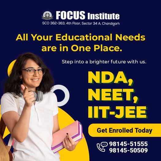 Step into a Brighter Future with Focus Institute - NDA, NEET, IIT-JEE Courses