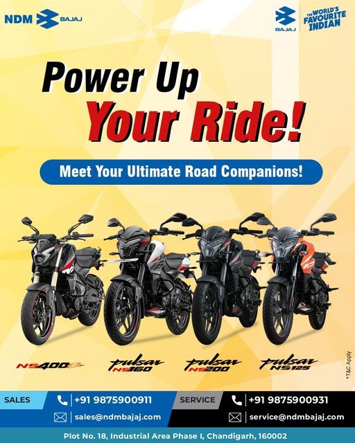 NDM Bajaj: Your Trusted Destination for Bajaj Motorcycles and Services" - Automobile Dealers in India