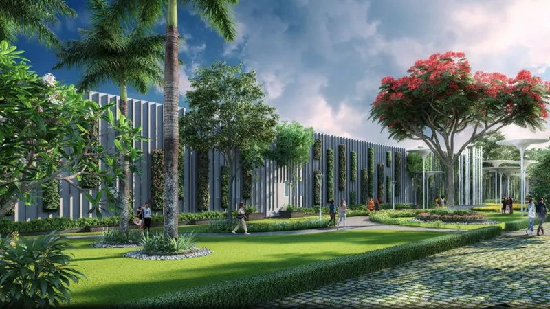 The enclosed township, the Medallian Auram for a secure safe living environment