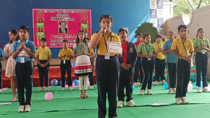 Celebrating Our Esteemed Chairman Dr. A.F. Pinto's Birthday at Ryan International School Faridabad