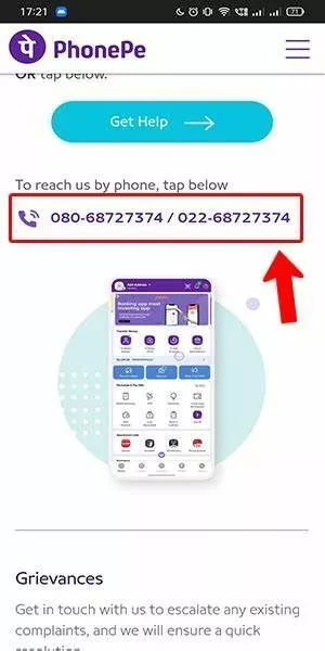 Phonepe customer care number