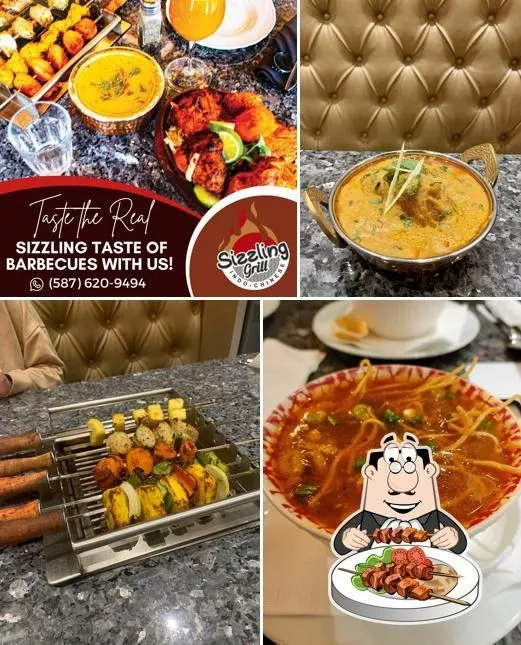 Sizzling Grill food and beverages