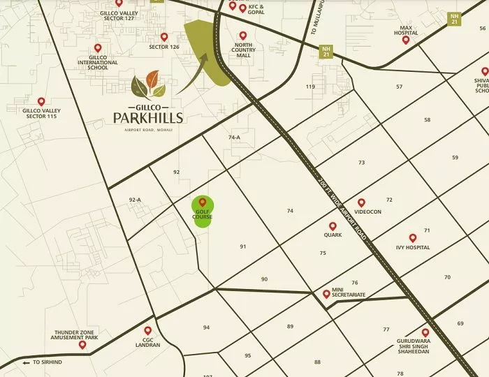 Ready to movie flats in Gillco Parks Mohali