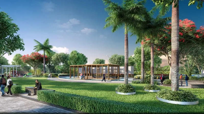 The enclosed township, the Medallian Auram for a secure safe living environment