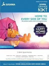 3 BHK Flats in Sushma Grande Nxt |  Zirakpur,