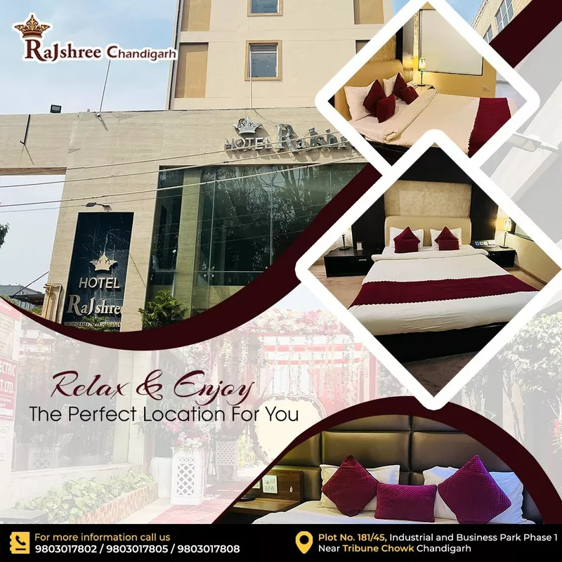 Hotel Rajshree Chandigarh Provide Unmatched Relaxation and Serenity in Your Tranquil Escape