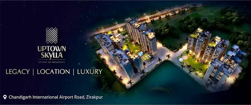 Uptown Skylla Ready to Move 2/3/4 BHK Flats in Zirakpur, PR7, INTERNATION AIRPORT ROAD