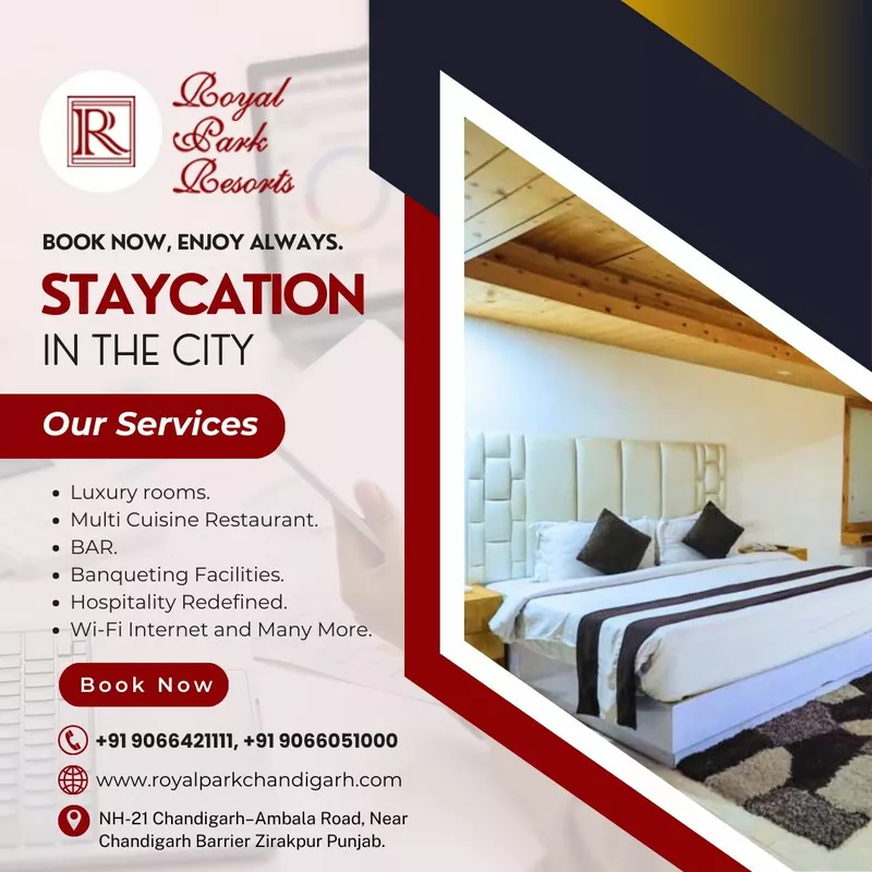 Experience Luxury at Royal Park Resort: The Best Resort in Chandigarh and Zirakpur