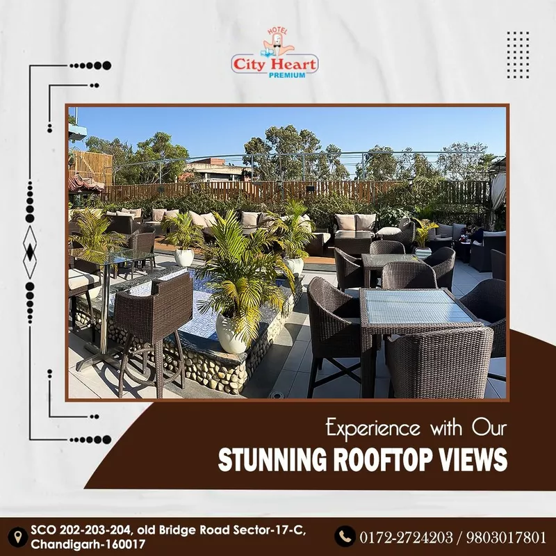 Chandigarh’s Best Rooftop Restaurant at Hotel City Heart Premium