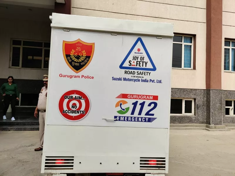 "Gurugram Police Leads Road Safety Awareness at GWPS: A Lesson in Responsibility