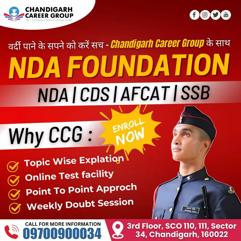 NDA coaching in Chandigarh & preparing