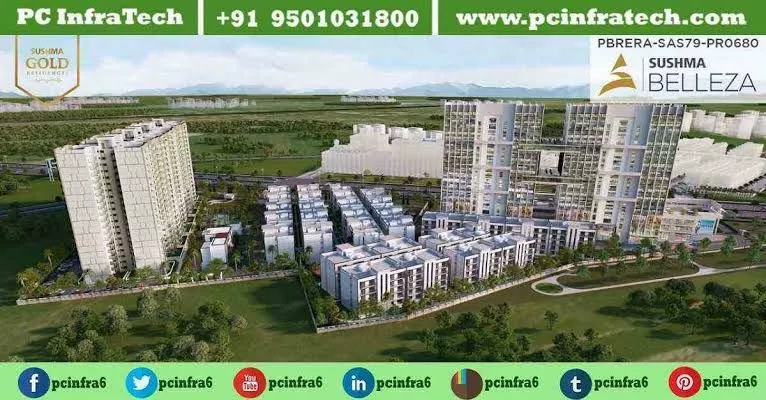 Sushma Belleza Zirakpur, Chandigarh, 3, 4 BHK Apartment, 3, 4 BHK Independent floors