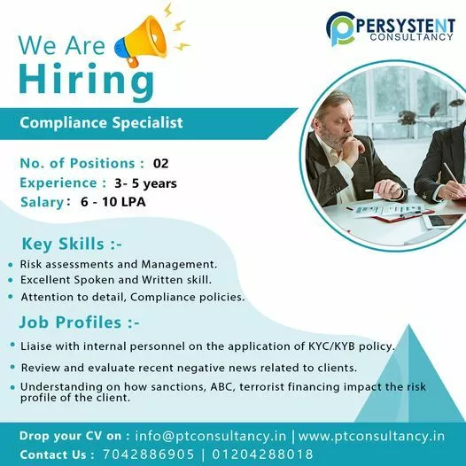 "Exciting Career Opportunities with Persystent Consultancy Services"