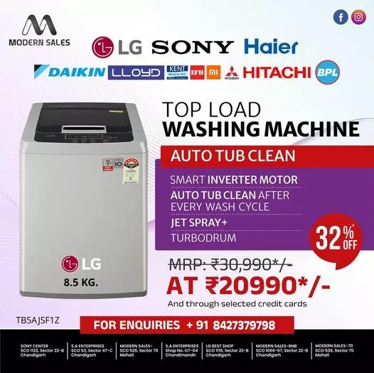 "Modern SALES: Your Destination for Top-Quality Washing Machines"