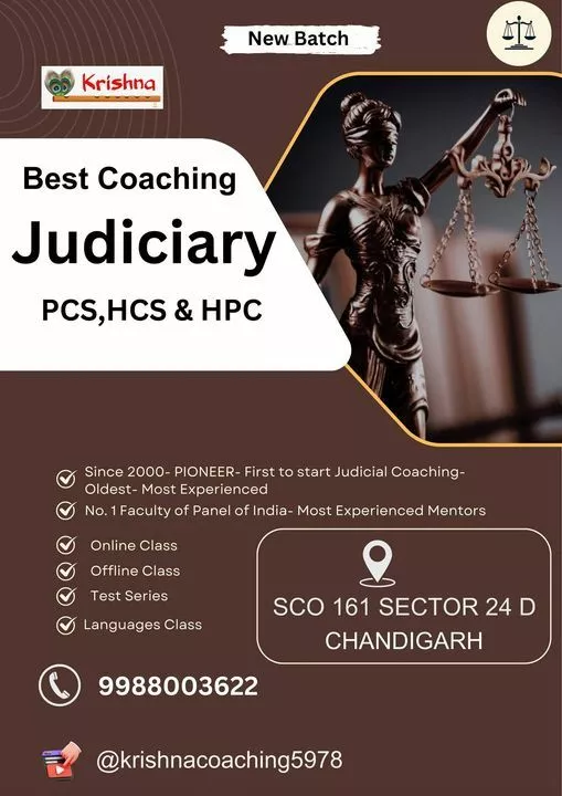 Krishna Judiciary Coaching: Where Expert Guidance Leads to Success"