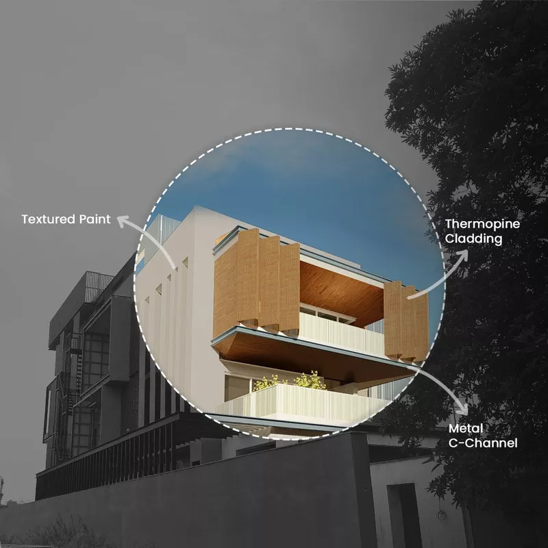 "Lakewood Residence: Exploring the Art of Cladding and Textures in Modern Architecture"