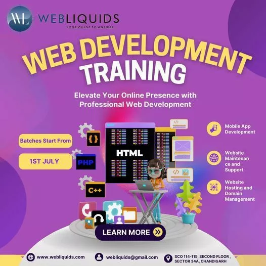 Transform Your Tech Skills with WebLiquids: Chandigarh's Best Web Development Institute