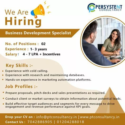 "Exciting Career Opportunities with Persystent Consultancy Services"