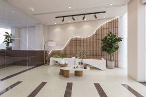 Modern Curves and Minimalist Luxury: Elevating Club Design with Flowing Lines"