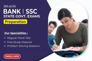 Join India's No.1 Institute for SSC, BANK, and State Government Exams Coaching.