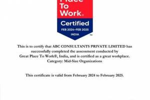 ABC Consultants: Proudly Certified as a Great Place to Work for the Second Year! - HR Consultant Jobs in India
