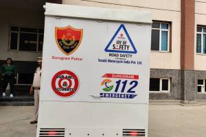 "Gurugram Police Leads Road Safety Awareness at GWPS: A Lesson in Responsibility